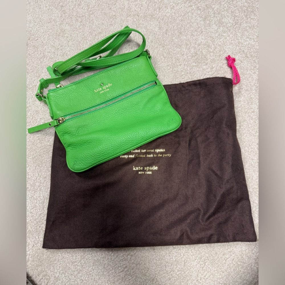 Kate Spade Vibrant Green Crossbody Bag